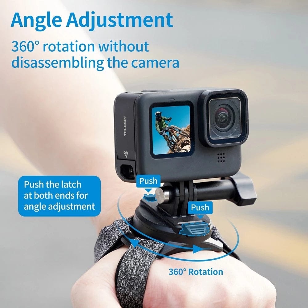 Telesin 360 Degree Steerable Wrist Strap for Action Cameras