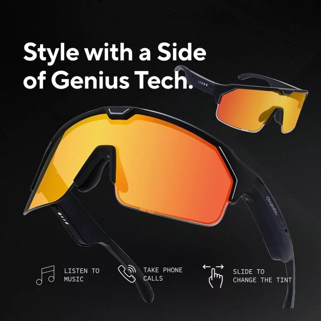 CHAMELO Music Shield Open Ear Bluetooth Audio Glasses
