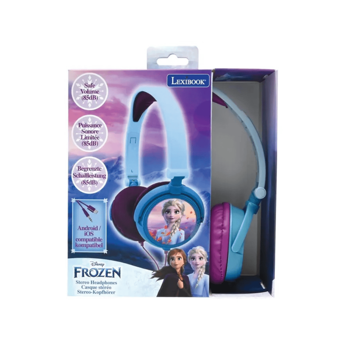 Lexibook HP010 Series Stereo Wired Foldable Headphones with Volume Control