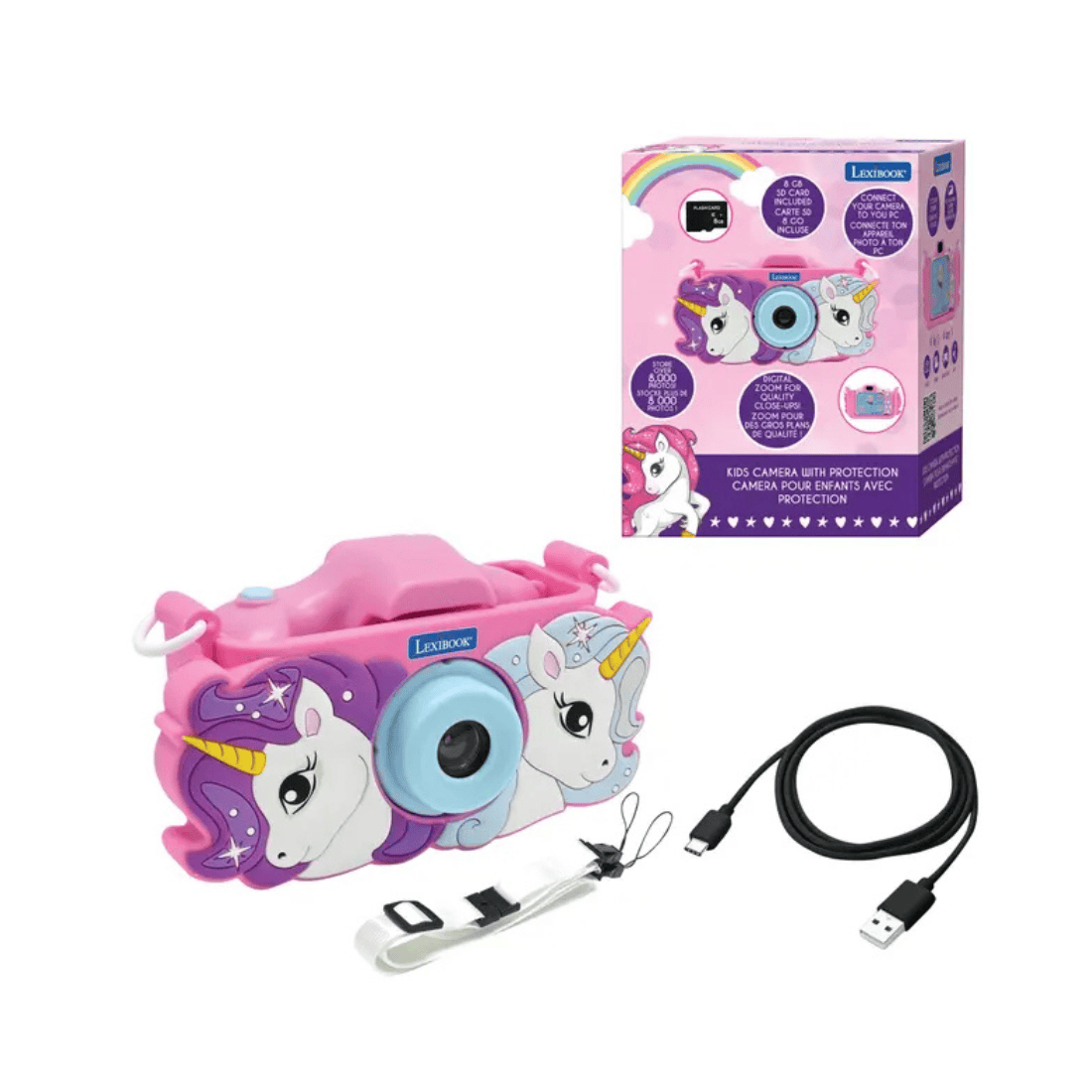 Lexibook DJ078 Series Digital Camera for Kids With Protection