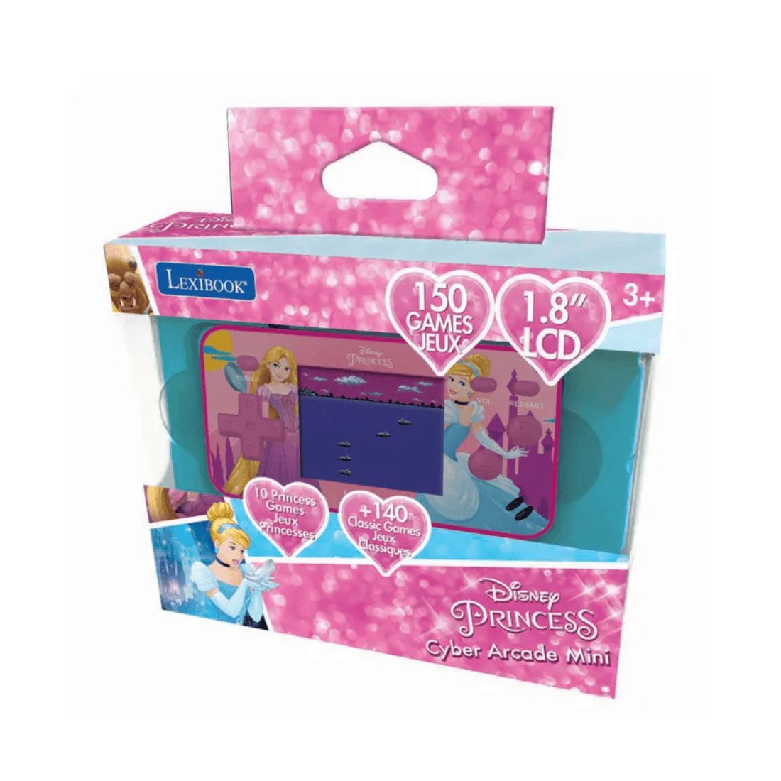 Lexibook JL1895DP Disney Princesses Handheld Console with 150 Games Including 10 Exclusive Disney Princesses Games