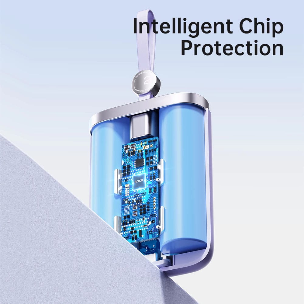 ROCK Powersack Fast Charging Power Bank With Cable 10000MAH