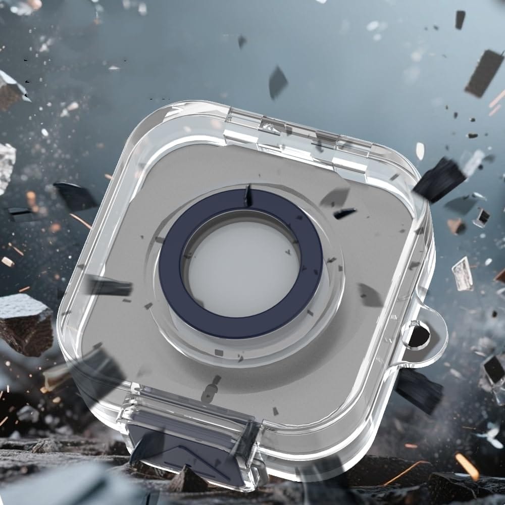 Protective Hard Case with Charging Port Cutout for ŌURA Ring 4 Charging Dock