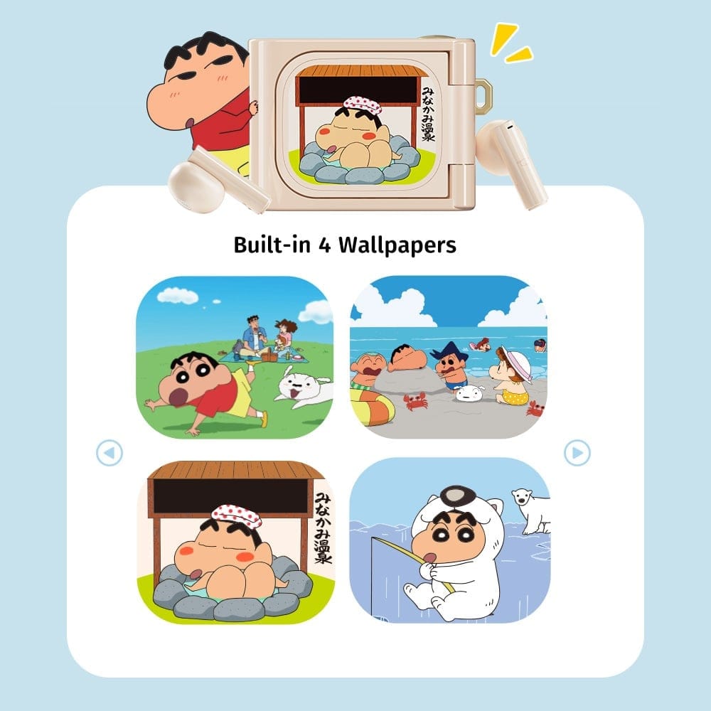 ROCK Crayon Shinchan RAU0797 Camera Style Bluetooth Earphones with Color Touch Screen