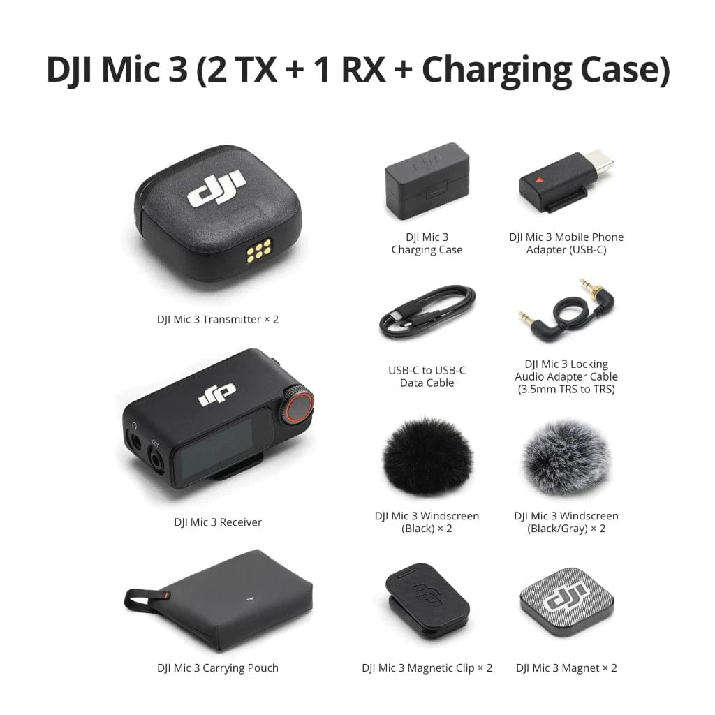 DJI Mic 3 Advanced Mini Wireless Microphone