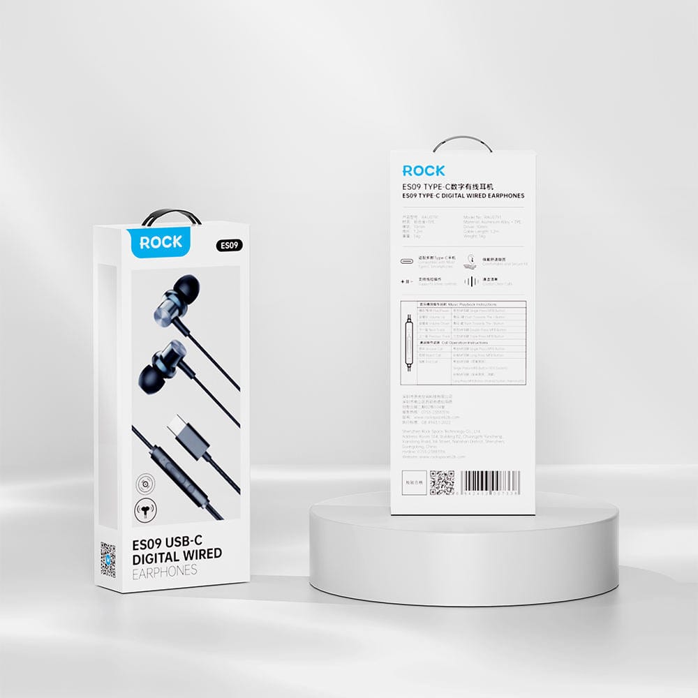 ROCK ES09 Type-C Digital Wired Earphones