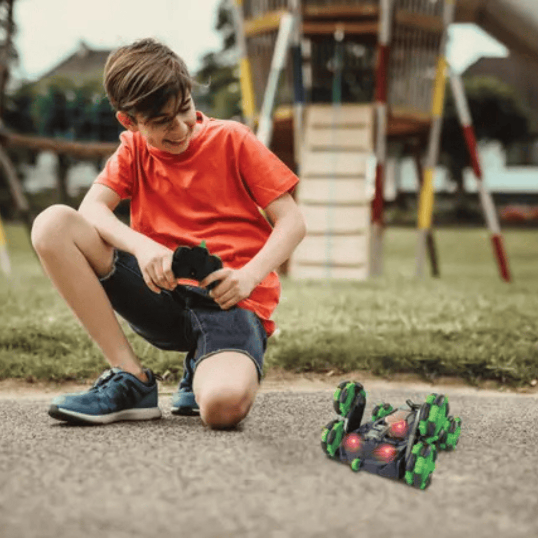 Lexibook RC45 Crosslander Flip 6 Wheels 360° Stunts Remote Control Car with Light & Sound Effects