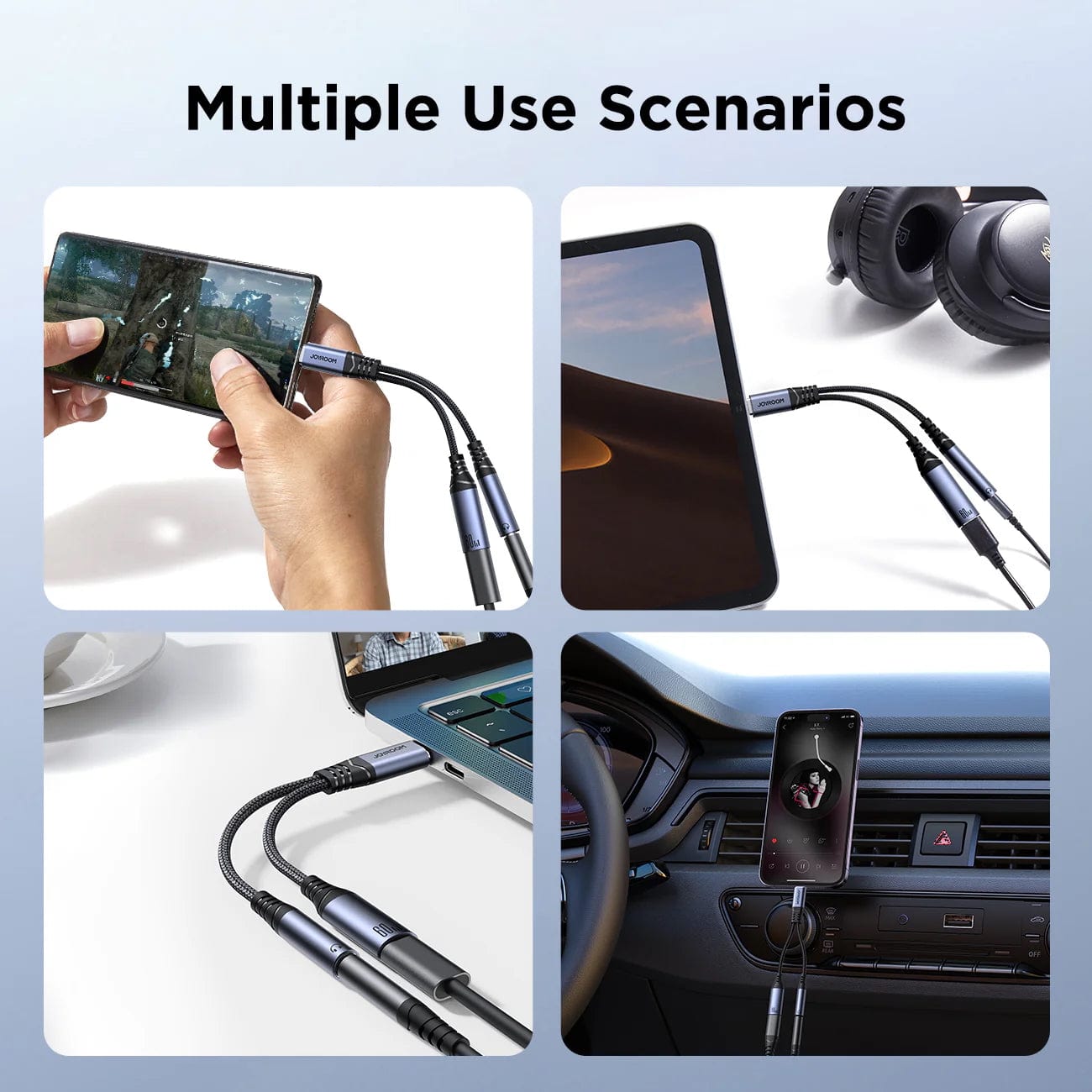 Joyroom SYC02 2in1 Audio Adapter (Type-C to 3.5mm+Type-C)