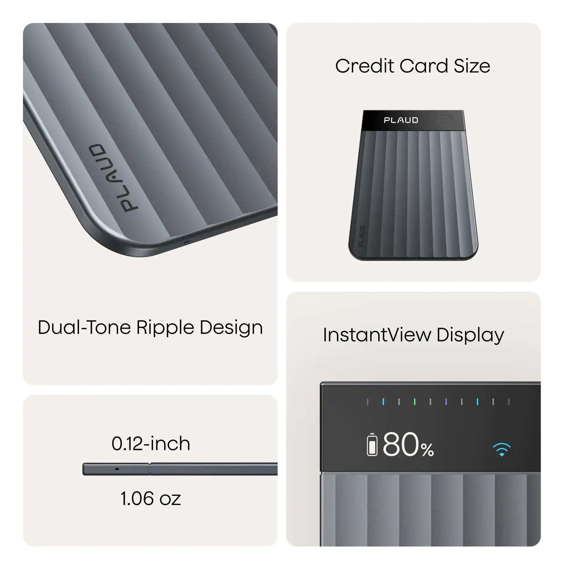 PLAUD.AI Plaud Note Pro Smart AI Note Taker with Black Magnetic Case