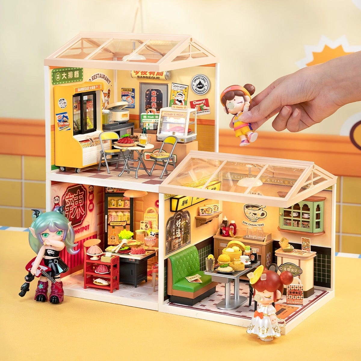 Rolife Super Creator Miniature House - Night Out Food Stall DW022