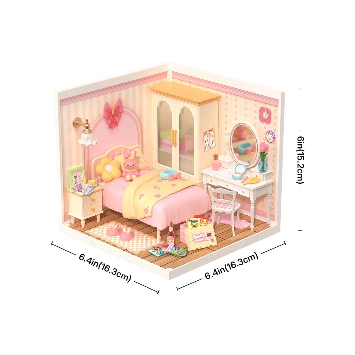 Rolife Super Creator Miniature House - Lovely Pink Bedroom DW016