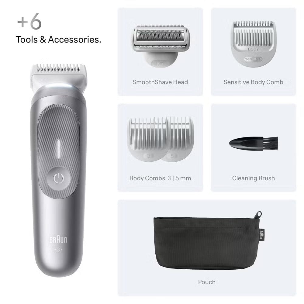 Braun Body Groomer Series 7 BG7550 6in1 Grooming Tools