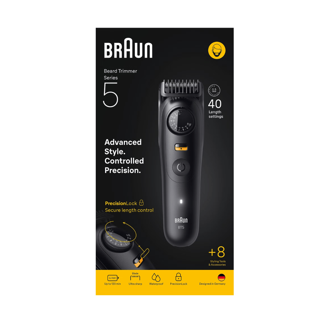 Braun Beard Trimmer Series 5 BT5560 8in1 Grooming Kit