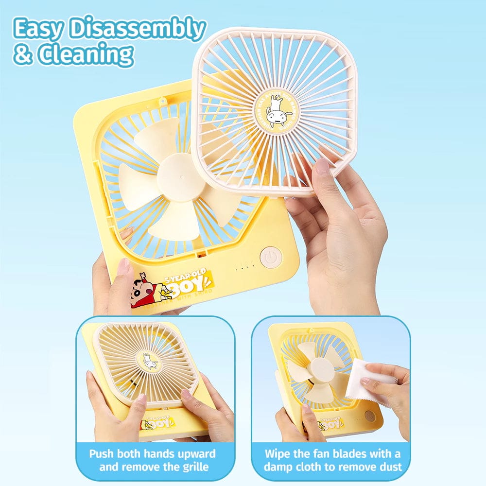 ROCK Crayon Shinchan GXZF68 Rechargeable Desktop Fan