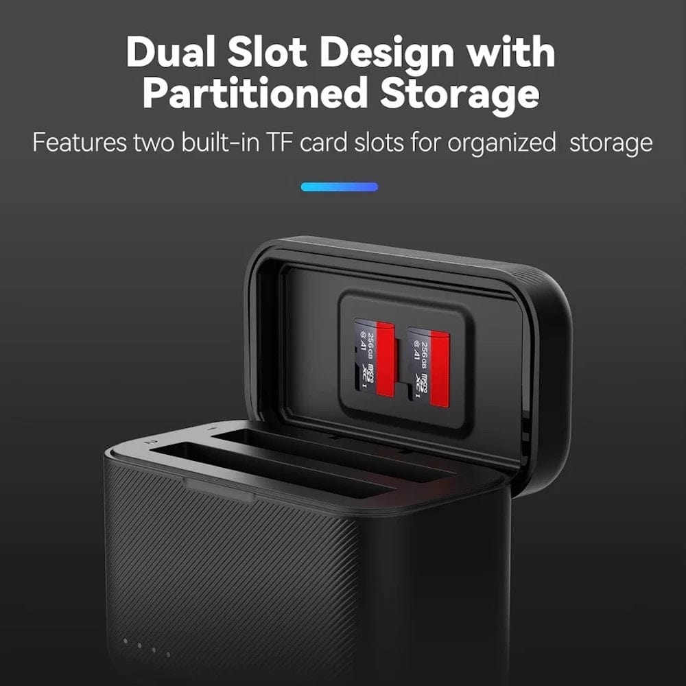 Telesin Dual Card Slot Charging Box for Insta360 X4