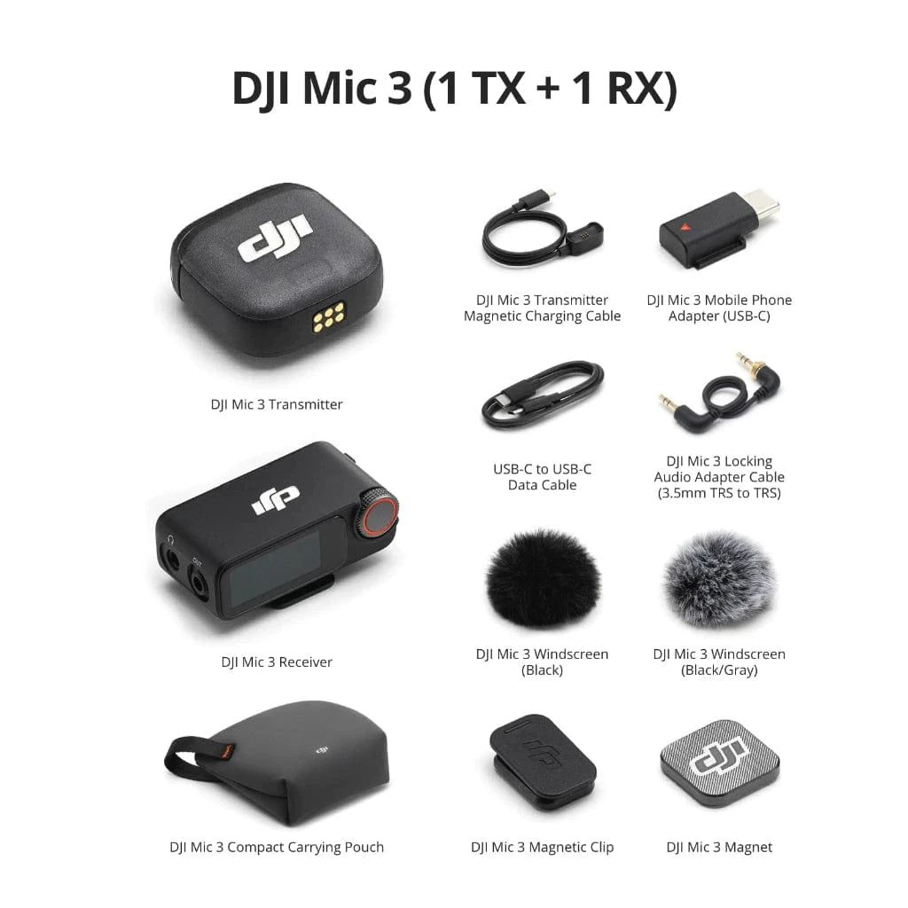 DJI Mic 3 Advanced Mini Wireless Microphone