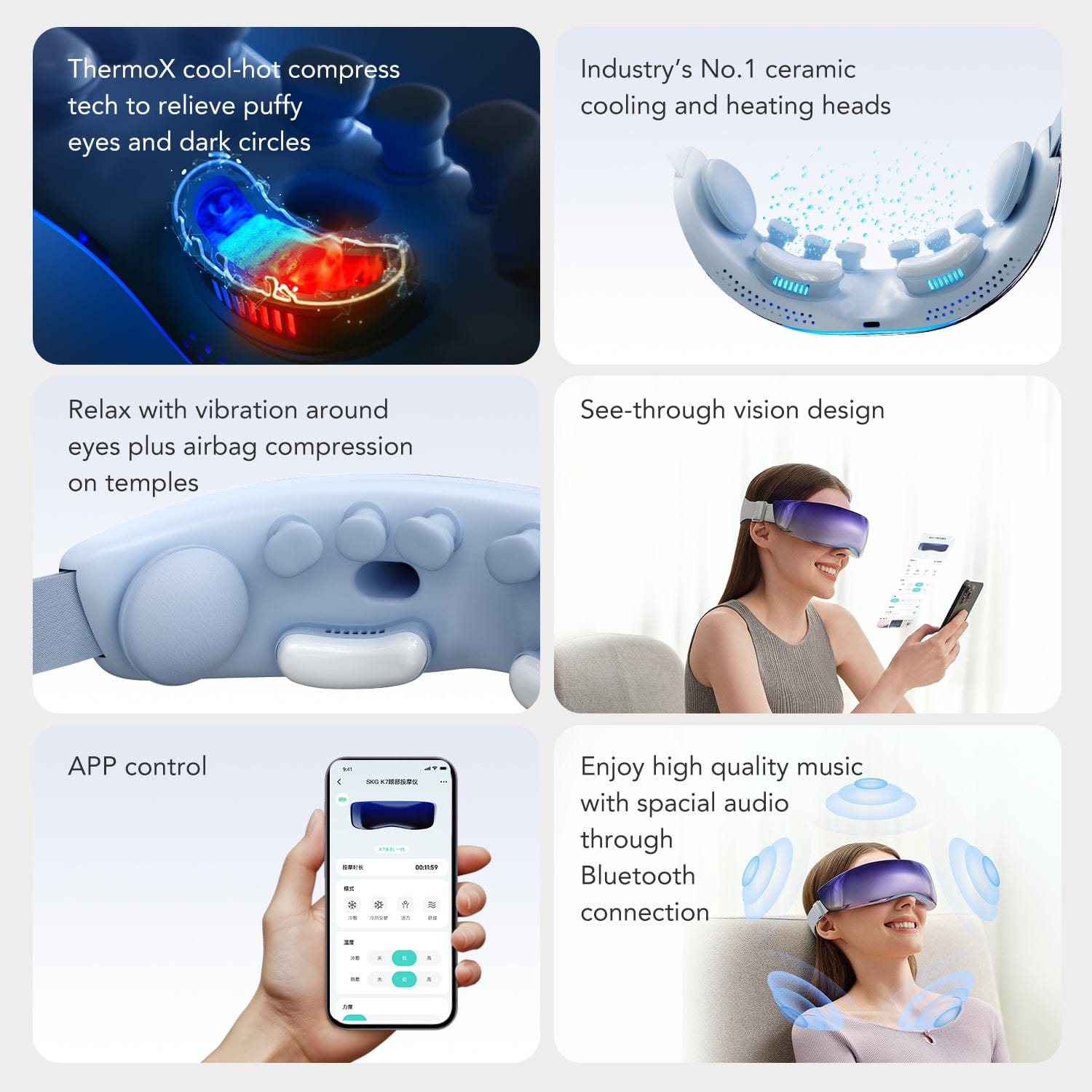 SKG KS700 Eye Massager With Cold Relief