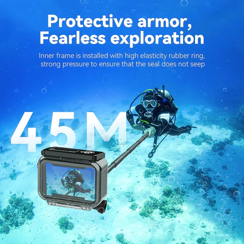 Telesin Waterproof Case For DJI Action 3/4/5
