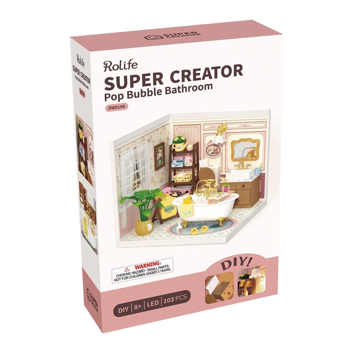 Rolife Bubble Bathroom Super Creator Miniature House DW014B