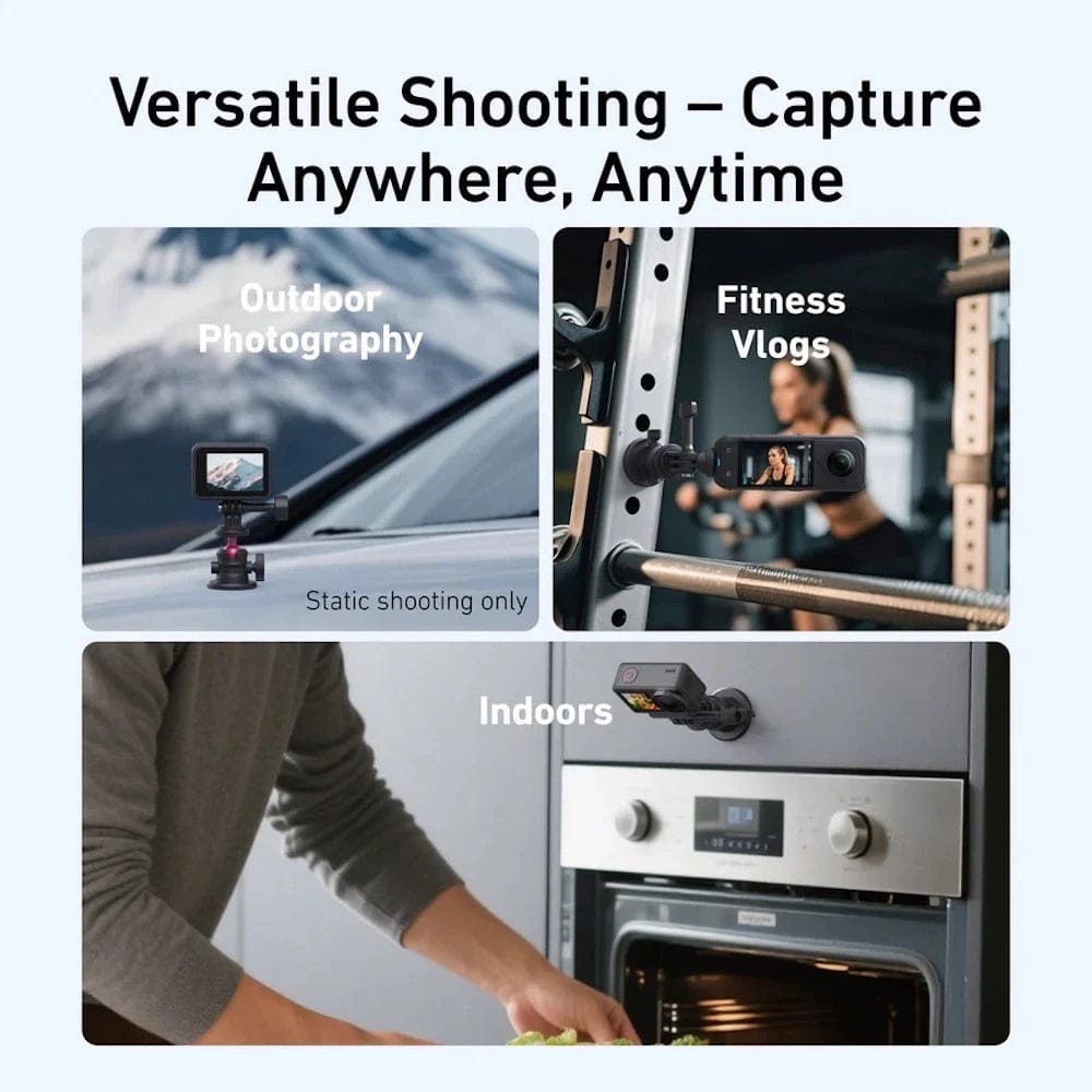 Telesin Ballhead Magnetic Mount for Action Cameras