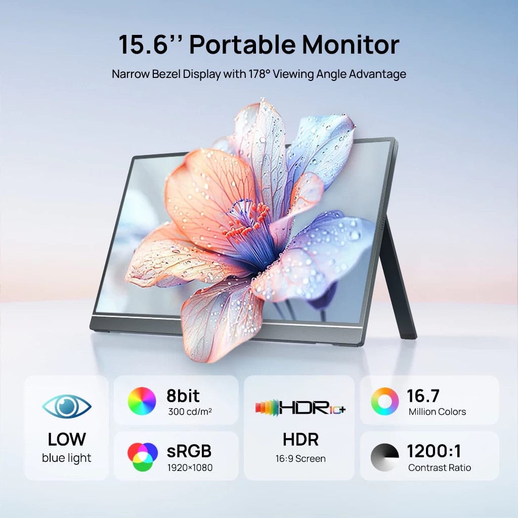 Arzopa A1T 15.6 inch 60Hz Full HD IPS Type C Portable Touchscreen Monitor
