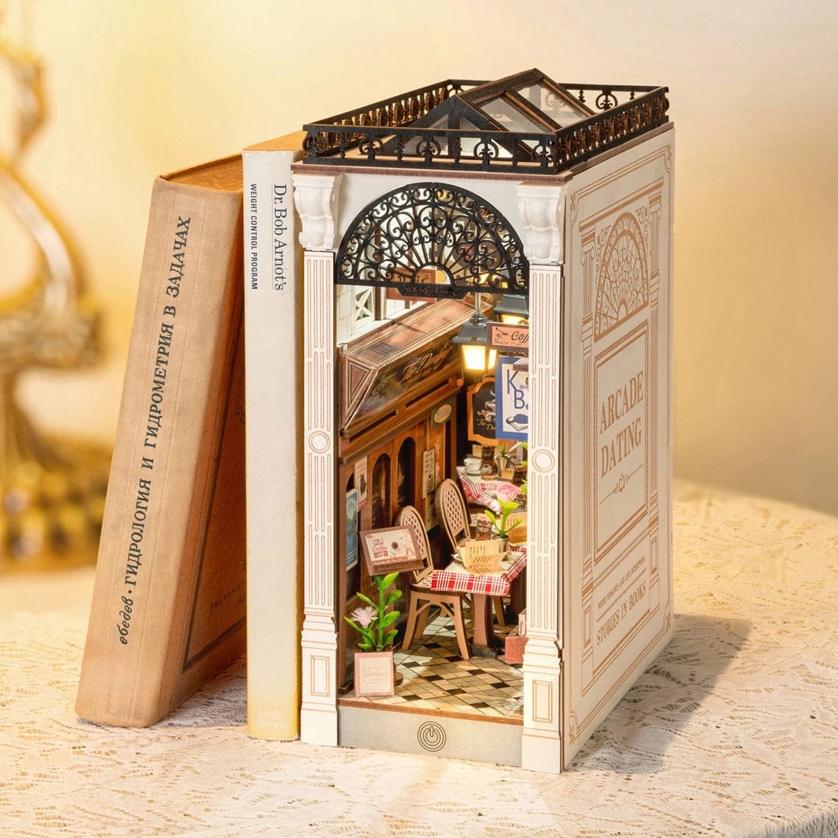 Rolife Book Nook Shelf Insert - Arcade Dating TGB10