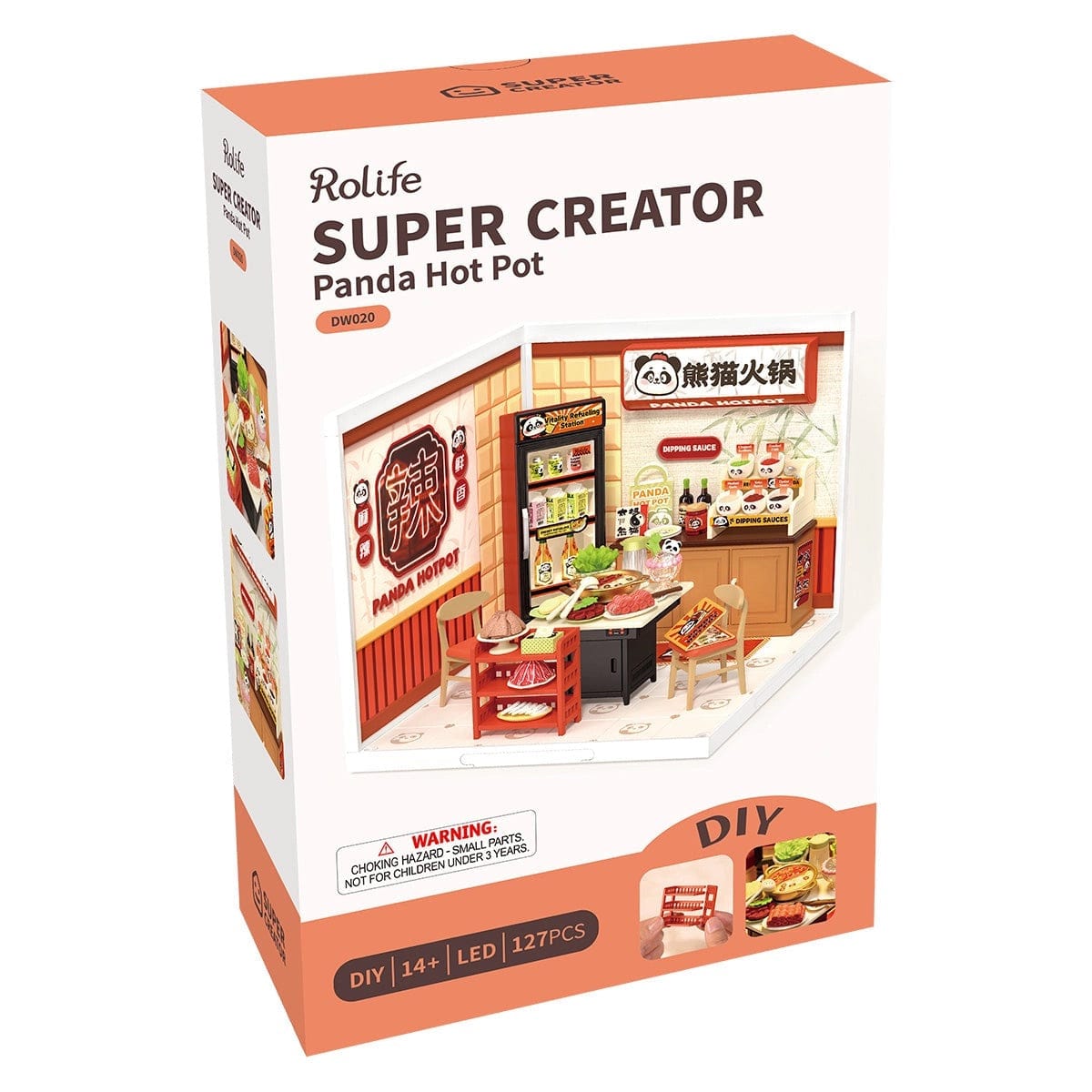 Rolife Super Creator Miniature House - Panda Hot Pot DW020