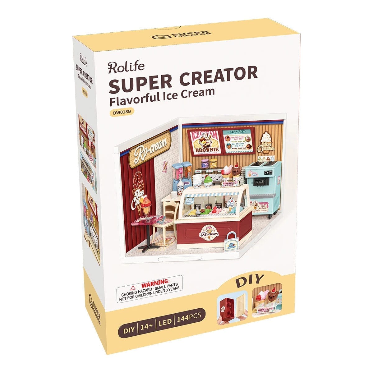 Rolife Super Creator Miniature House- Flavorful Ice Cream DW018B