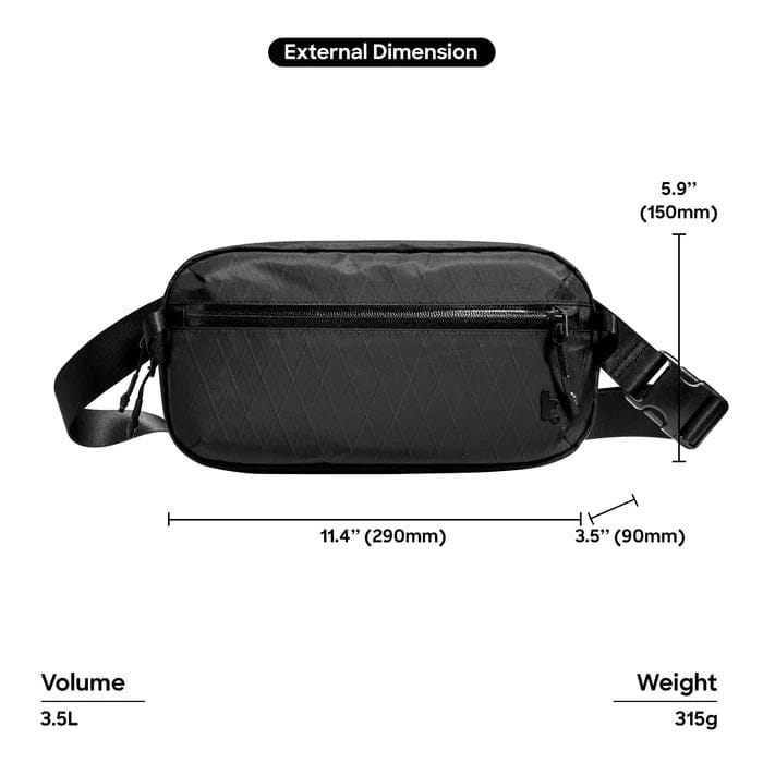 Tomtoc Aviator T35 X-Pac Sling Bag With RFID