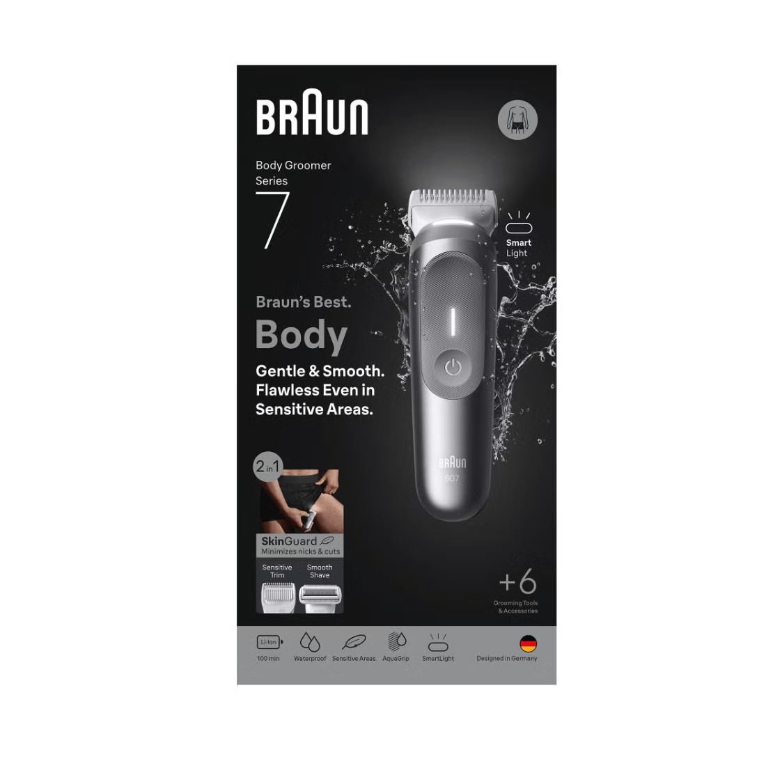 Braun Body Groomer Series 7 BG7550 6in1 Grooming Tools
