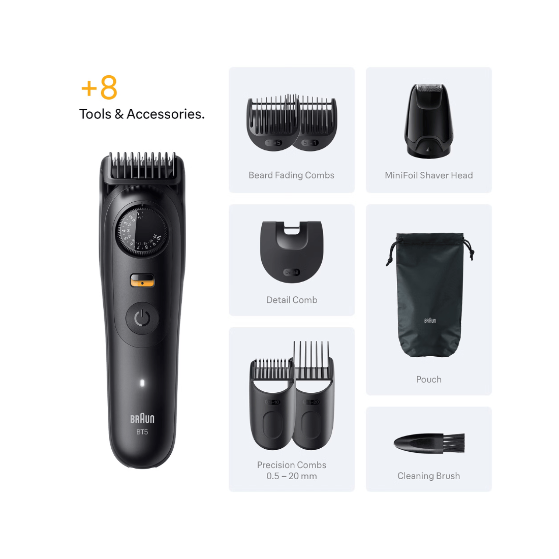Braun Beard Trimmer Series 5 BT5560 8in1 Grooming Kit