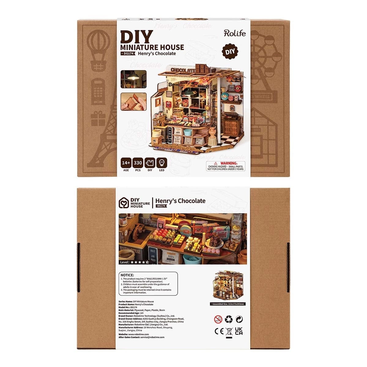 Rolife DIY Miniature House - Henry's Chocolate DG174
