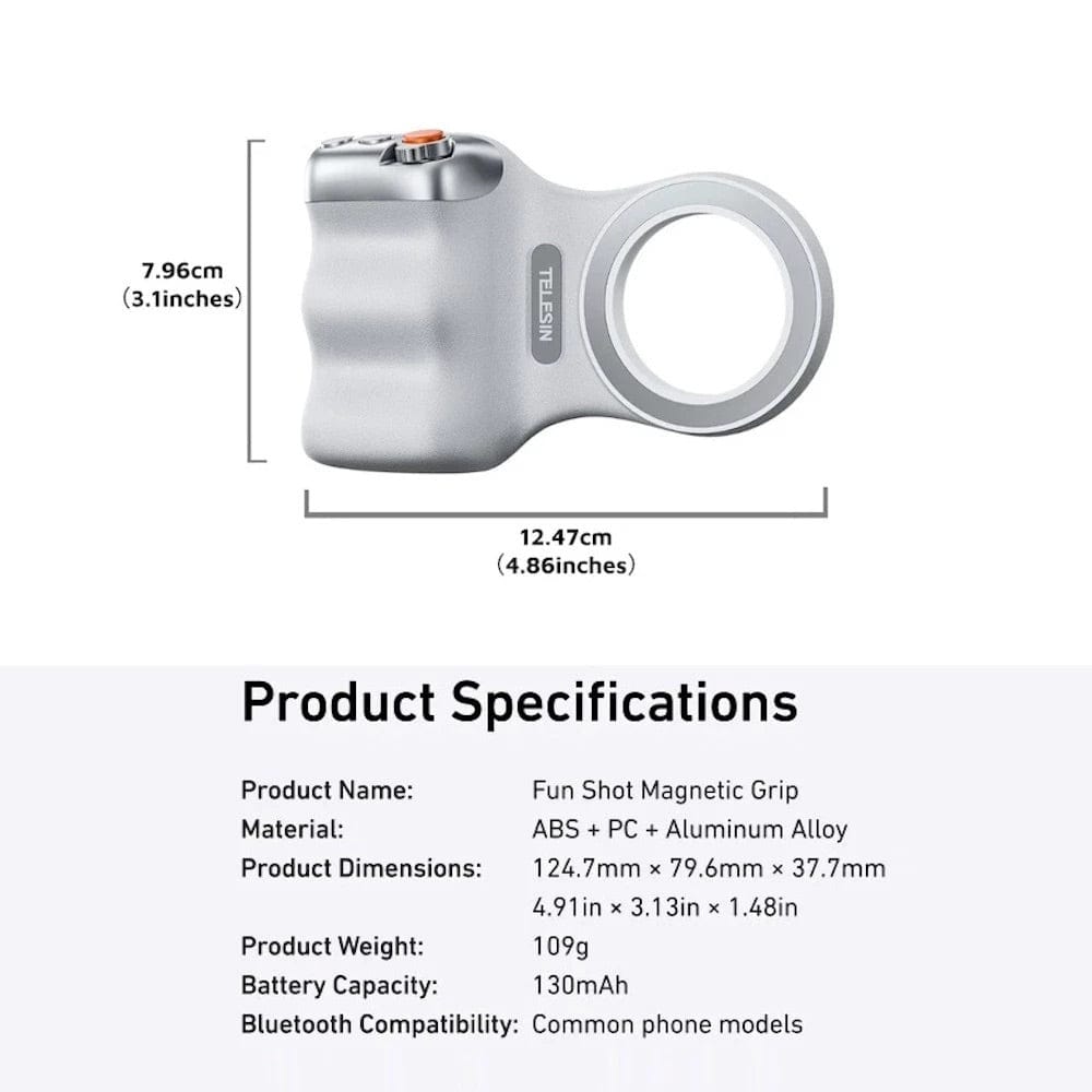 Telesin Fun Shot Magnetic Grip 2