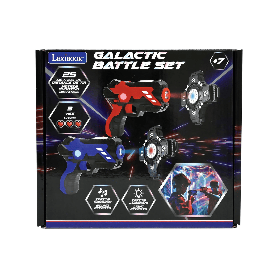 Lexibook JG250 Galactic Battle Laser Tag Infra-Red Interactive Game Set with 2 Laser Guns & 2 Armor