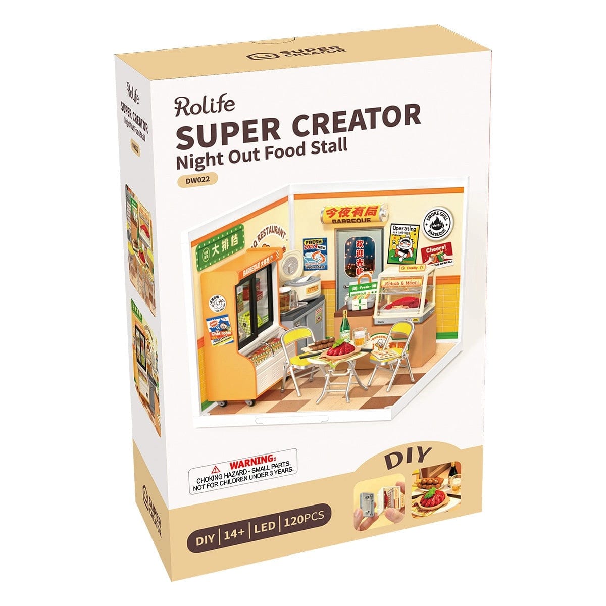 Rolife Super Creator Miniature House - Night Out Food Stall DW022