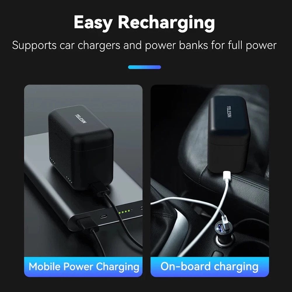Telesin Dual Card Slot Charging Box for Insta360 X4
