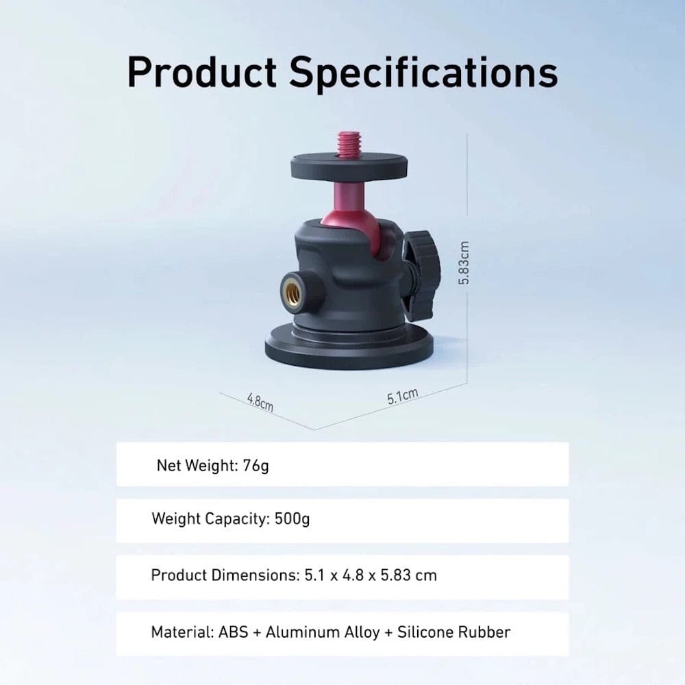 Telesin Ballhead Magnetic Mount for Action Cameras