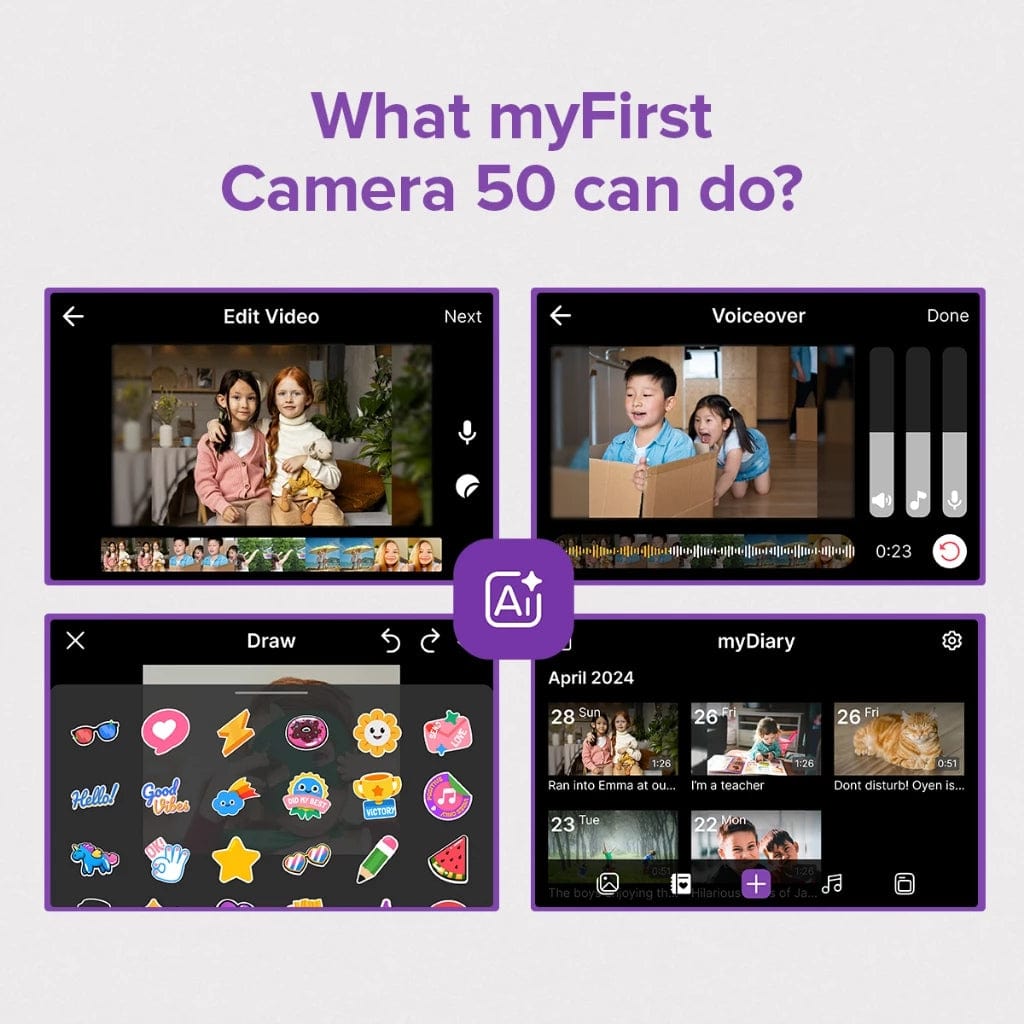 myFirst Camera 50 AI Camera for Next-Generation Storytellers