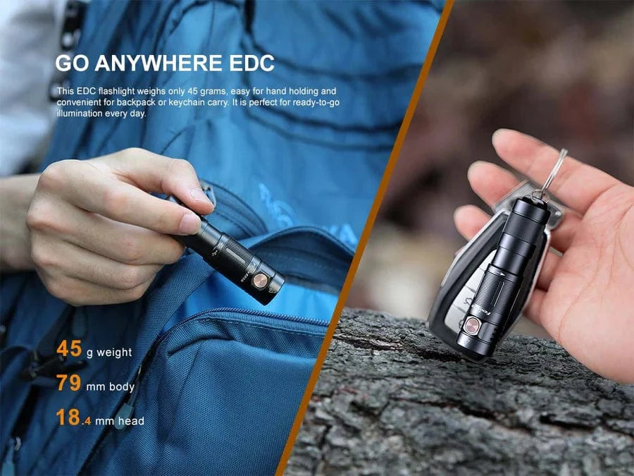 Fenix E09R Rechargeable EDC Keychain Flashlight