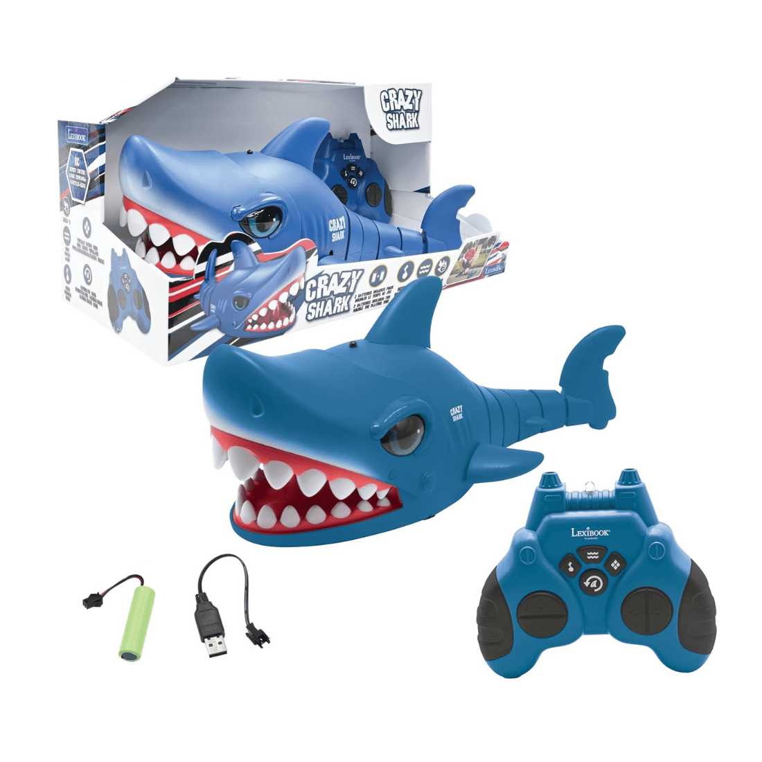 Lexibook SHARK01 Remote Controlled Crazy Shark with Sound Effects