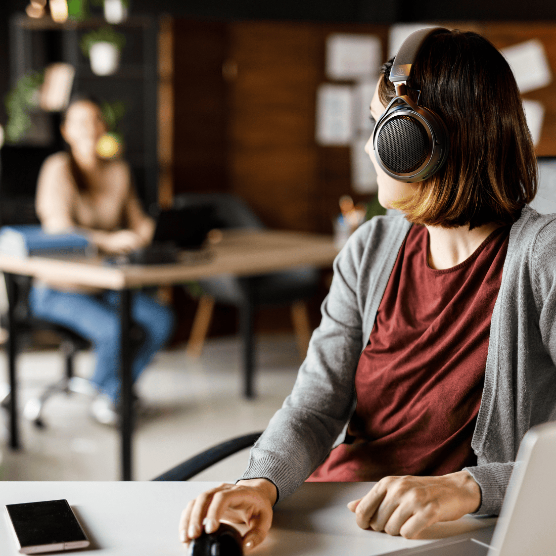 Audio-Technica ATH-AL5NC Wireless Headphones with Active Noise Cancellation