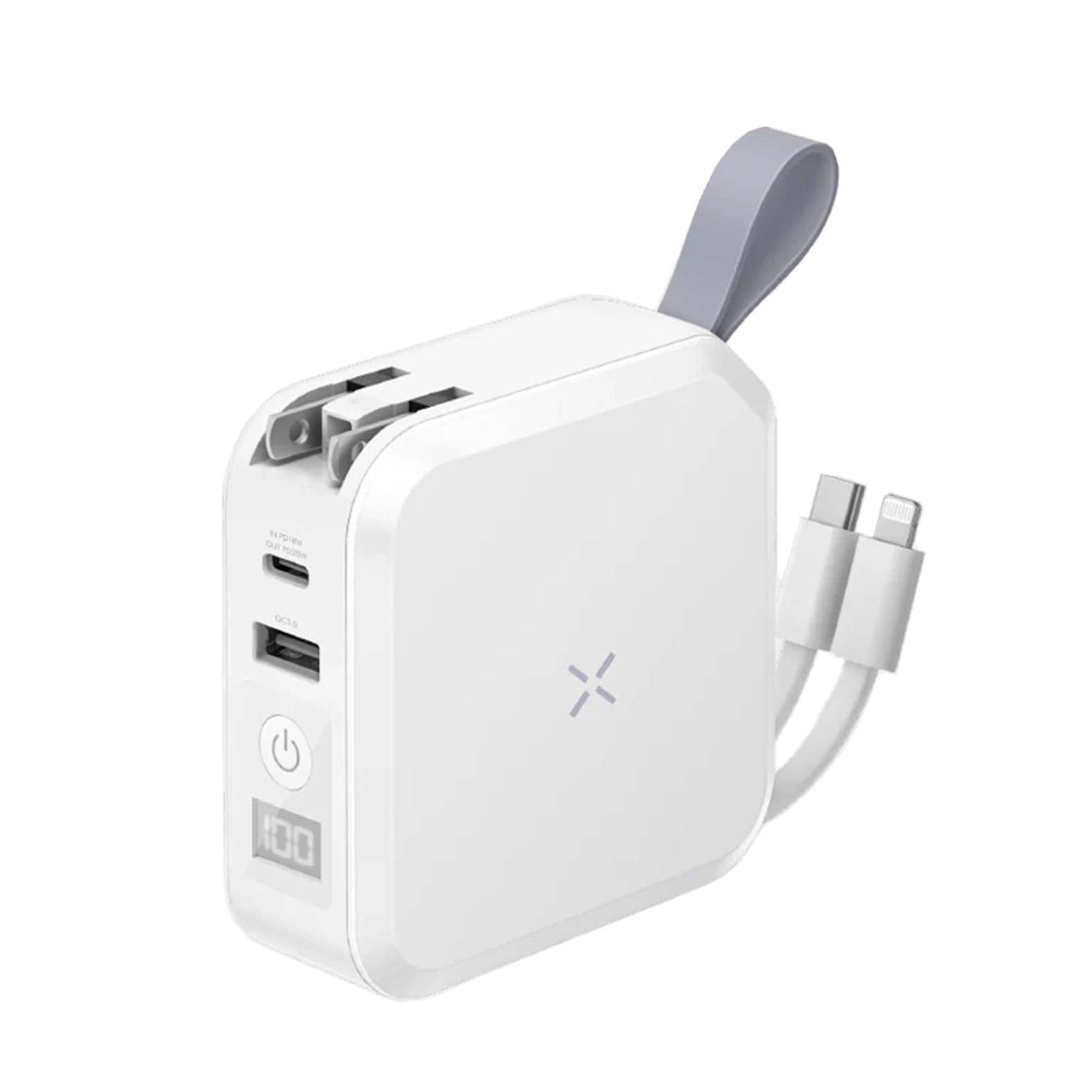 Bazic by Energea GoPort Travel 2-In-1 Travel Adapter + 10,000mAh Powerbank with Wireless Charging