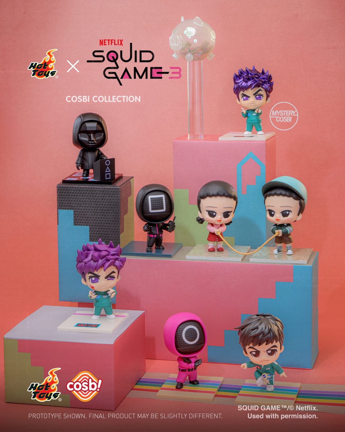 Hot Toys CBX299 Squid Game Cosbi Collectible Figure Series 2 Blind Box