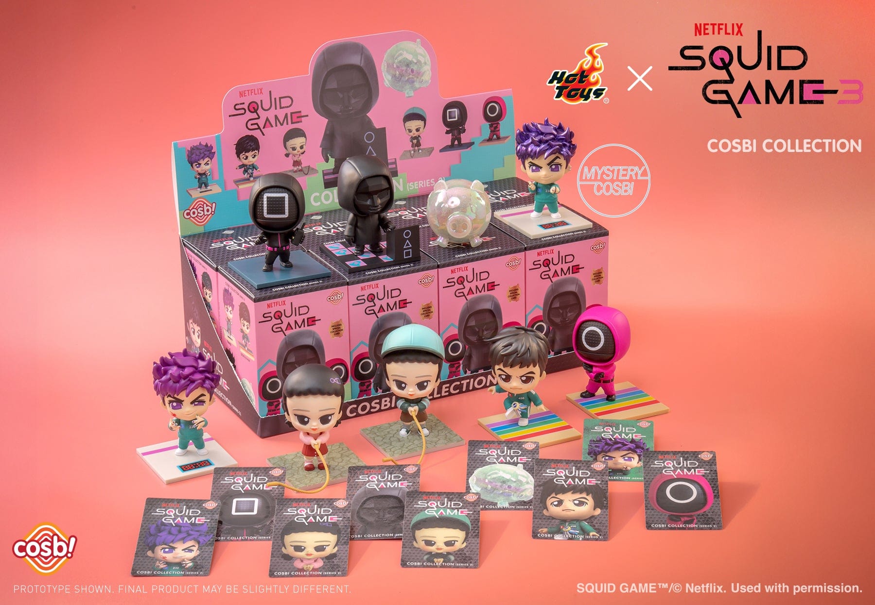 Hot Toys CBX299 Squid Game Cosbi Collectible Figure Series 2 Blind Box