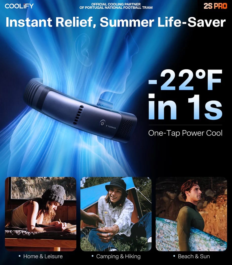 Torras 2026 COOLiFY 2S Pro Neck Air Conditioner