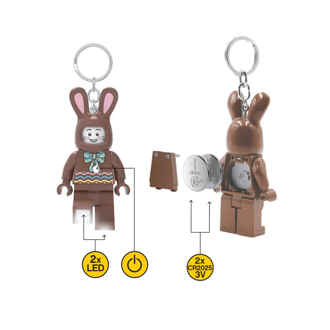 LEGO ICONIC Chocolate Bunny Keychain Light
