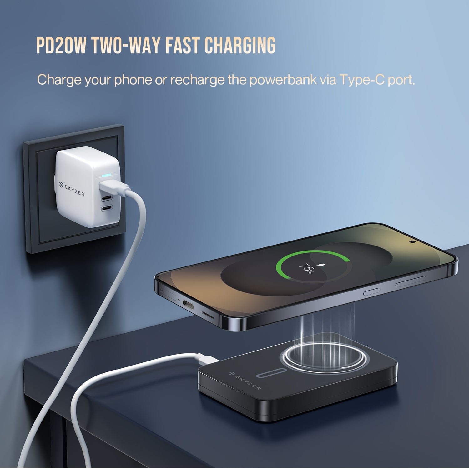 Skyzer PB255 XY PRO 3IN1 Powerbank 10000Mah