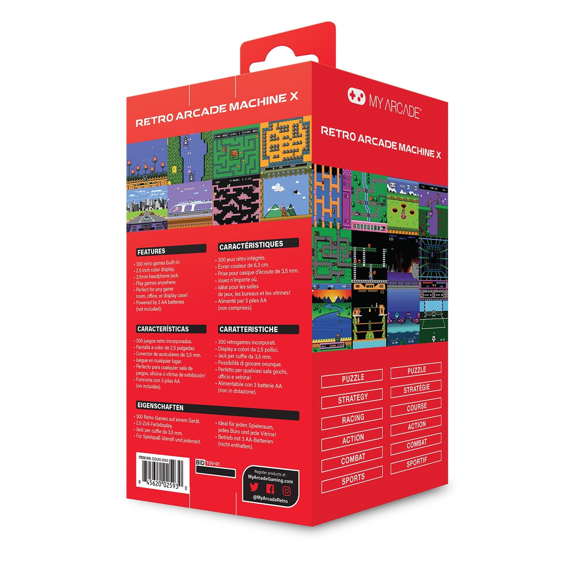 My Arcade Retro Arcade Machine X 2593 Handheld Games