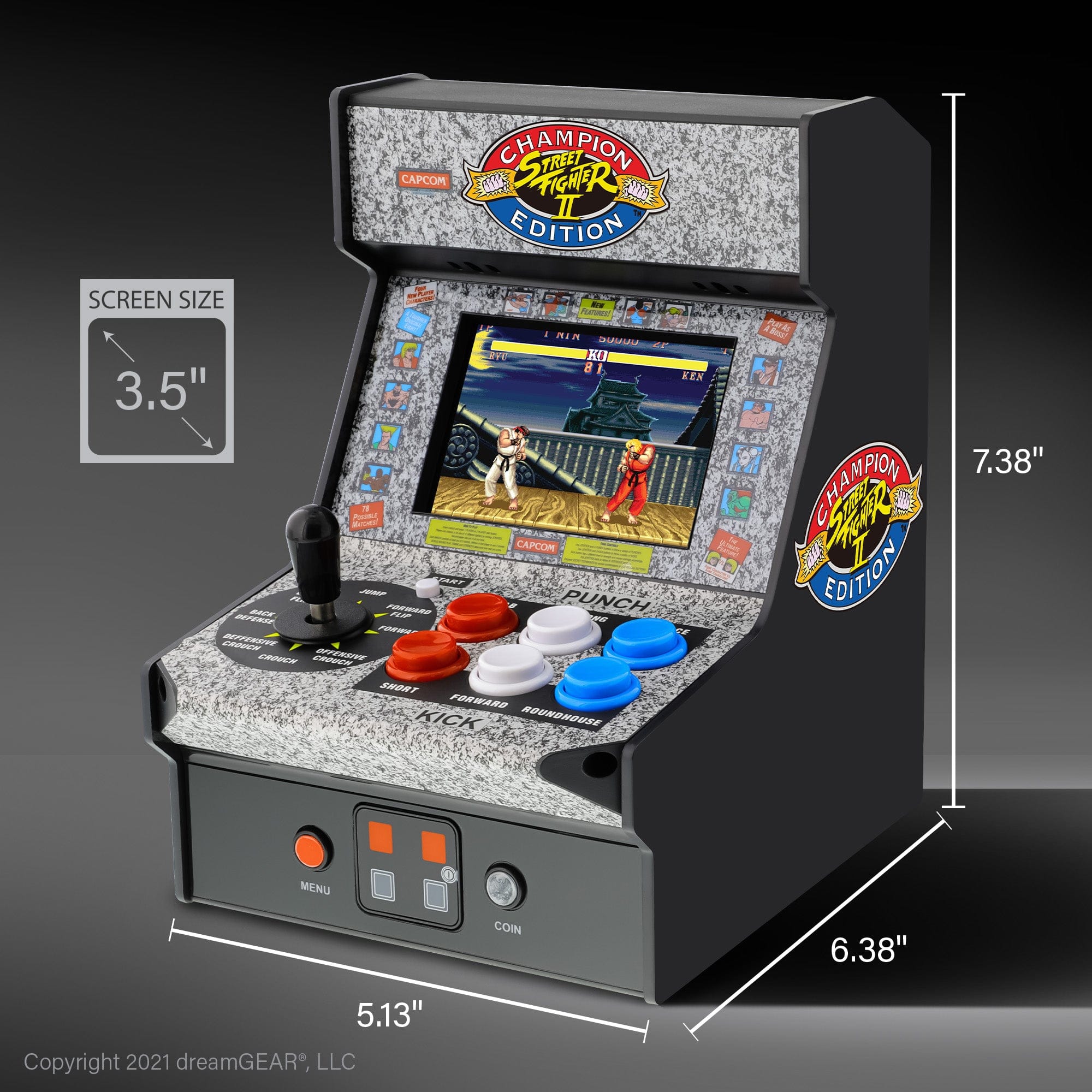 My Arcade Street Fighter II Champion Edition Micro Players 3283 Handheld Games