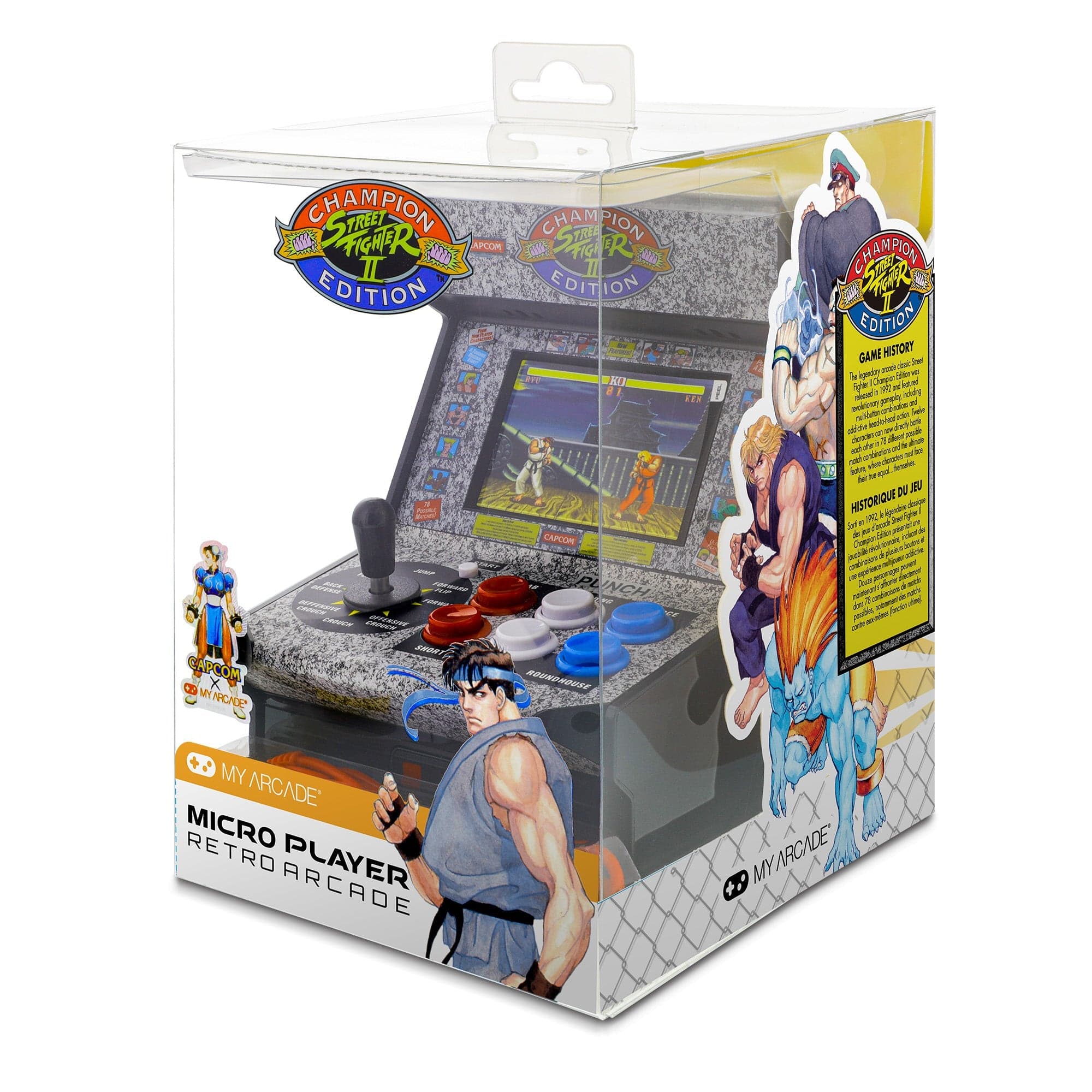My Arcade Street Fighter II Champion Edition Micro Players 3283 Handheld Games